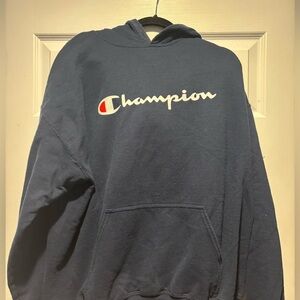Champion Navy Pullover Hoodie